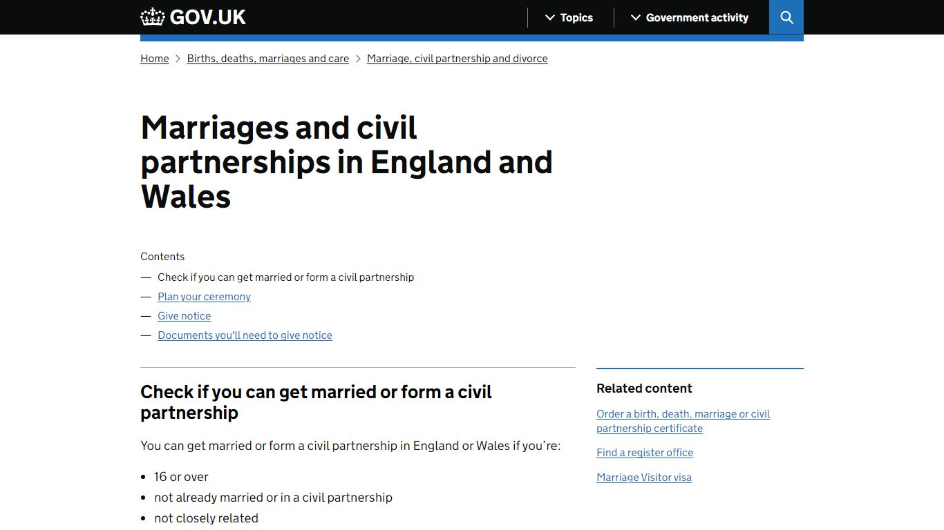 Marriages and civil partnerships in England and Wales